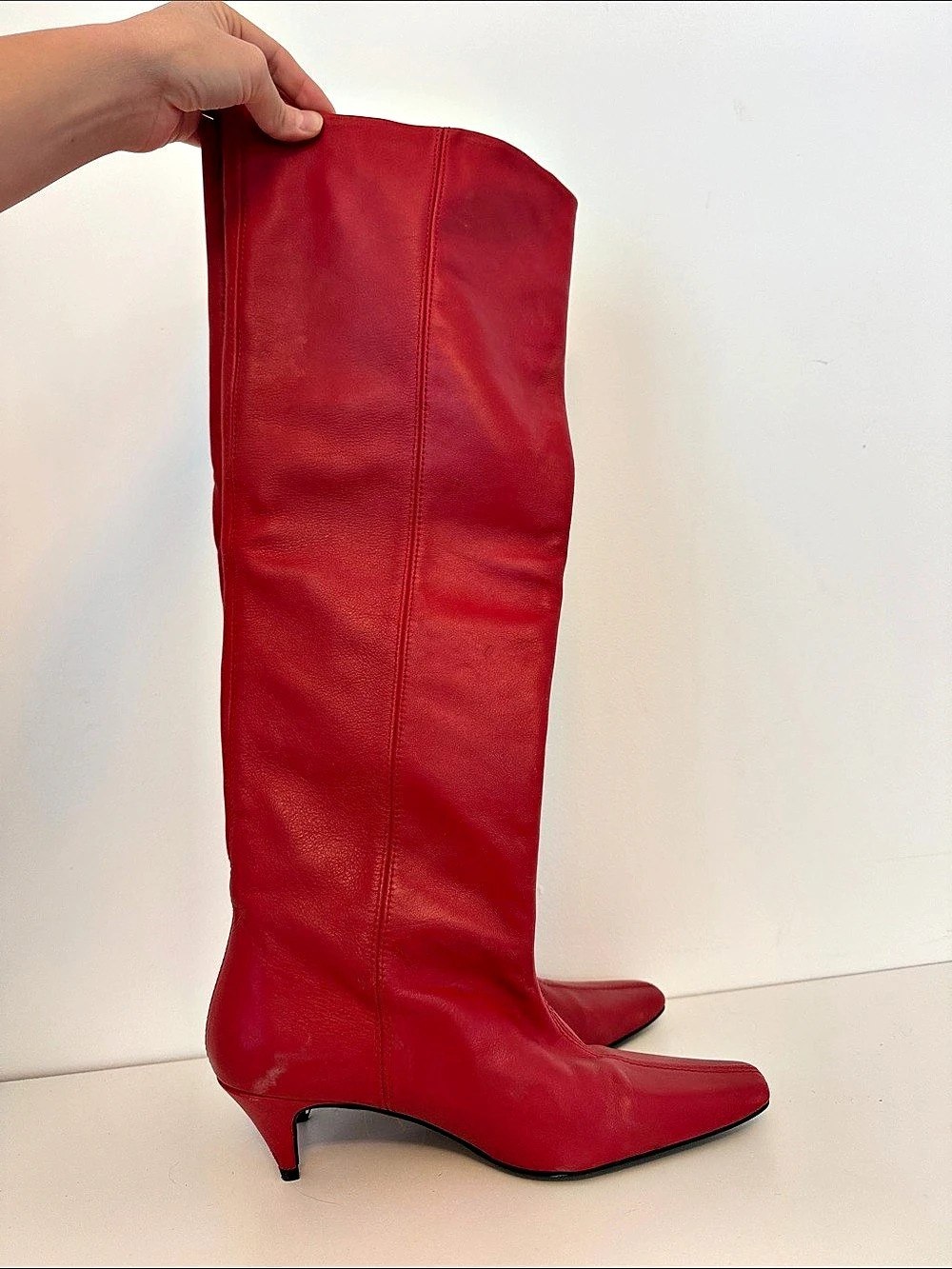 Red Over-the-Knee Boots EU 38